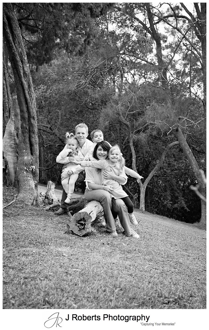Winter Family Portrait Photos Sydney Echo Point Park Roseville Fun Family Photos Sydney